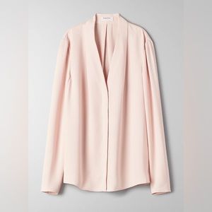 aritzia babaton power blouse sz small